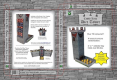 Castle Keep Dice Tower with Magnetic Initiative Turn Tracker